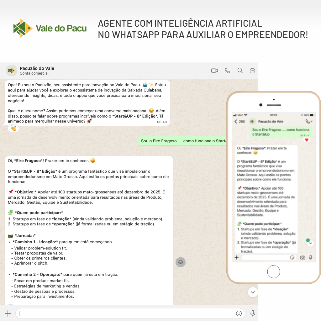 Pacuzão do Vale no WhatsApp
